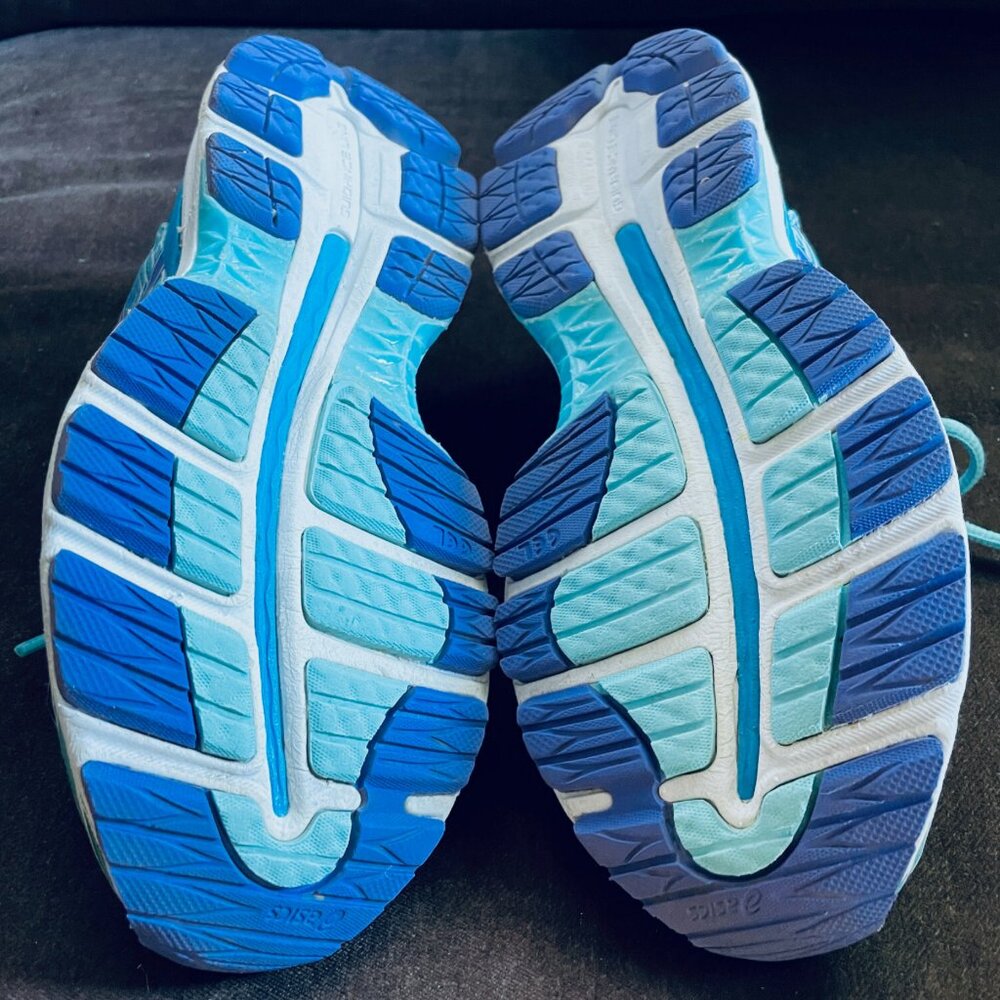 ASICS GEL-Nimbus 18 Methyl Blue Purple White Womens Running Shoes 7 Medium - Picture 15 of 15